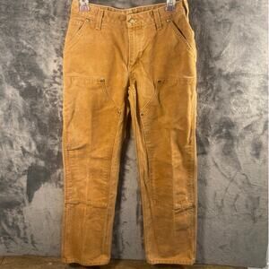 Y2K 2007 Carhartt Women's WB136 BRN Riveted Double Knee Pants Size 4x32 Mexico